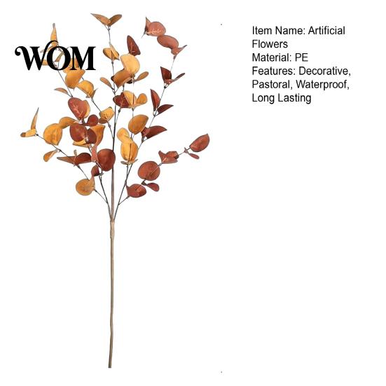 Flexible DIY Floral Supplies Fall Eucalyptus Stems, Artificial Leaves, Fake Greenery Branches, Faux Branches Flowers for Wedding Centerpiece