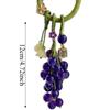 Green Grape Cluster Pendant Zinc Zinc Alloy Gradient Beads Woven Pendant Crystal Grape Phone Chain  Girls