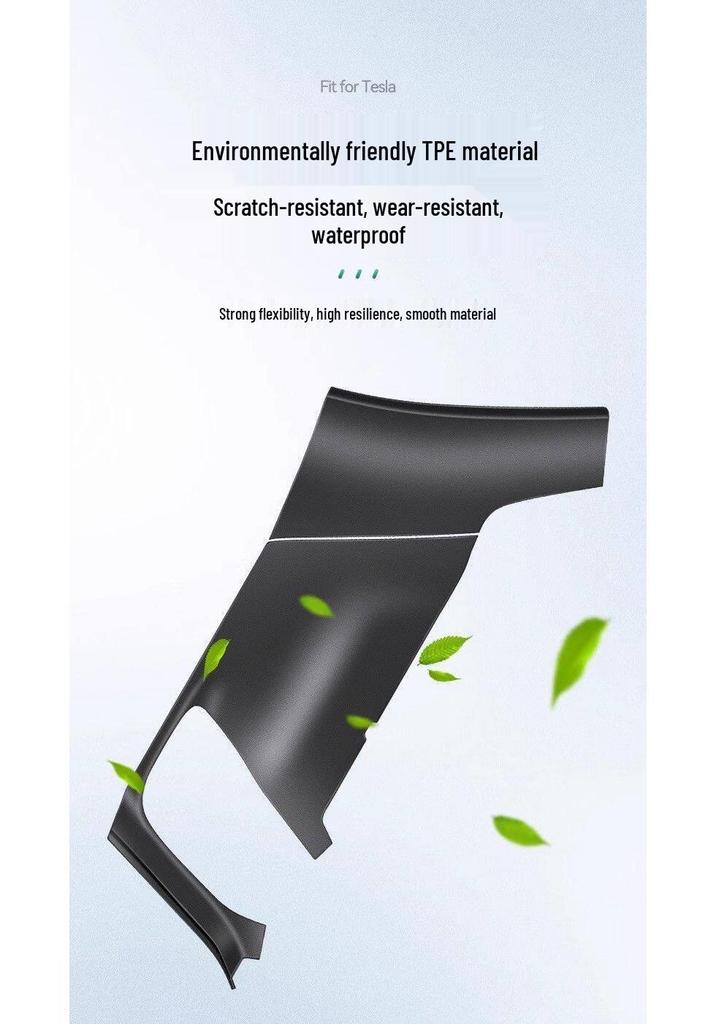 Tesla Model Y Trunk Corner Protector Panels - Flocked Interior Accessories for Both Sides