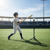 Schlagtee mit Dreibein-Basis, tragbar, verstellbar, leicht, für Baseball-Athleten,