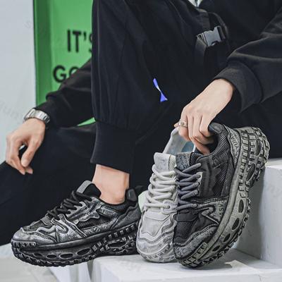Mesh Thick Soled Sports Casual Shoes for Men Summer 2026 Fashi Trend Breathable Thick Soled Shoes Comfortable Chunky sneakers