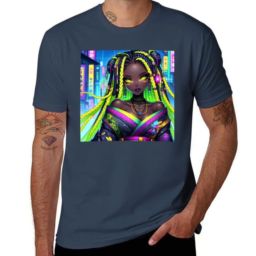 Futuristic Neon Beauty Tshirt High Quality Durable Tshirt