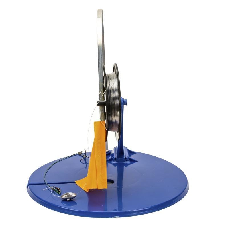 Ice Fishing Tip Up Easy To Carry Durable Spool High Visibility Orange Flag Winter Fishing Supply for Outdoor Ice Trips