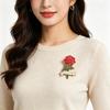 Commemorative Brooch Enamel Pin Commemorative Jewelry European and American Style Flower Badge Gift Commemorative