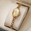 Minimalist Women Quartz Watch Rhinestone Small Dial Watch Thin Bracelet Watch  Versatile Wear