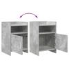 Nightstands Concrete Grey 40 x 36 x 60 cm Engineered Wood