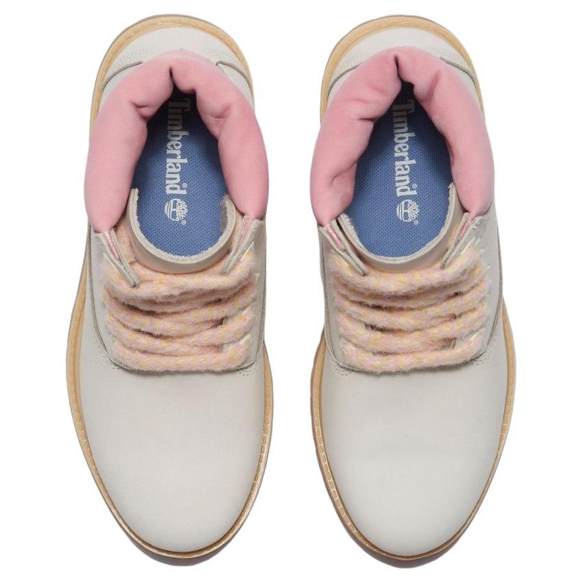 Timberland Premium Series Warm Waterproof Versatile Comfortable Outdoor Boots Women Boots Gray Pink A2HR8-EX4