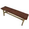 Rectangular Solid Wood Bench Seat Cushion - Long Strip Pad for Stool or Sofa