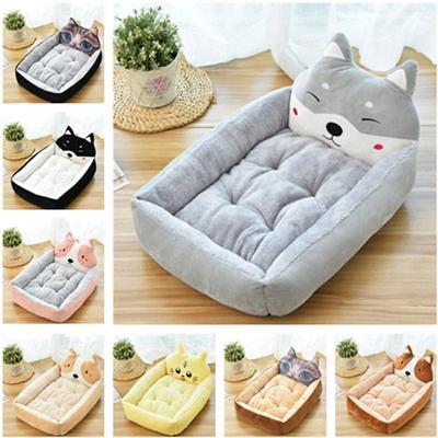 Dog Bed Animal Cartoon Shaped Mat Lounger Sofa Detachable Pet Bed Dog Pad Kennels Winter Warming Big Basket Mattress
