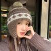 Foldable Warm Ear Protection Hat Windproof Ball Cap Fashionable Korean Knitted Hat  for Outdoor Ski