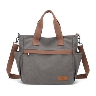 Nákupní taška s více kapsami Velkokapacitní dámská taška Jednoduchá a ležérní Taška přes jedno rameno nebo crossbody