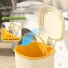 Large Capacity Silent Trash Can with Automatic Spring-Loaded Lid for Home and Office