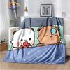 Cartoon Print Bear and Pa Blanket Cute Bubu  Dudu Series  Kids Warm Flannel Soft Comfortable Home Bed