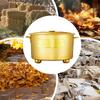 Burn Barrel Stainless Steel Heat-Resistant Can Portable Paper Money Burn Bin With Lid For Wood Garbage Garden Backyard Farm