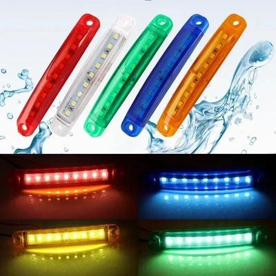 Multicolor Waterproof 9 LED Side Warning Light Truck Trailer Bus Van Lorry Width Lamp Signal Marker Bulb Lamp 12V 24V Accessorie