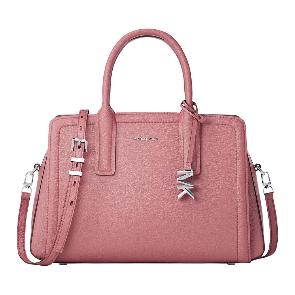 Michael Kors Laila Adjustable Detachable Shoulder Strap Leather Tote Bag Women Tote Bags Rosewood 30S5S9IS2L-ROSEWOOD