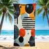 1Pc Abstract Geometric Shapes Beach Towel, Quick Dry, Multi-Use for Beach Pool Gym Yoga Home Travel, Christmas, Halloween, Xmas Gift M928270
