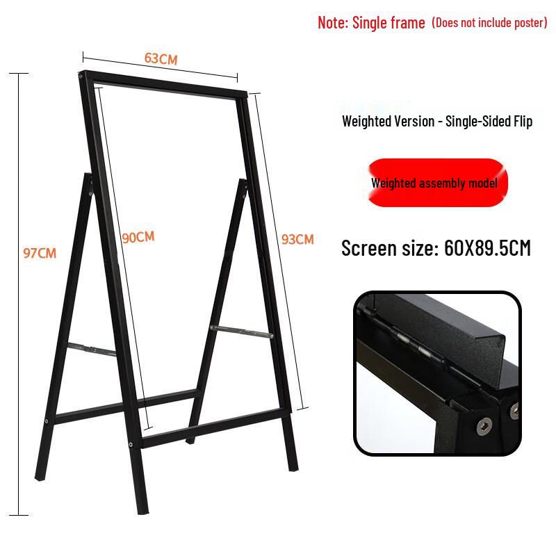 Foldable Iron Advertising Display Stand