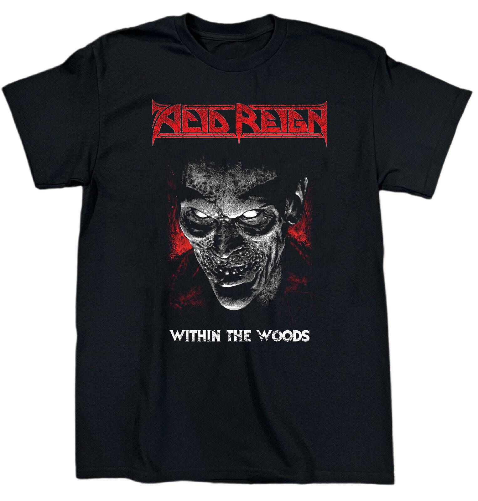 NEW ACID REIGN Band Within The Woods Heavy Cotton Black T Shirt S-5XL EN769 S разноцветный