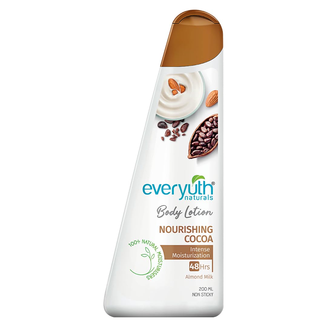 

Everyuth Naturals Body Lotion Nourishing Cocoa 200ml Long Lasting Moisturizer For Dry Skin With Deep Hydration Smooth Soft Skin Care