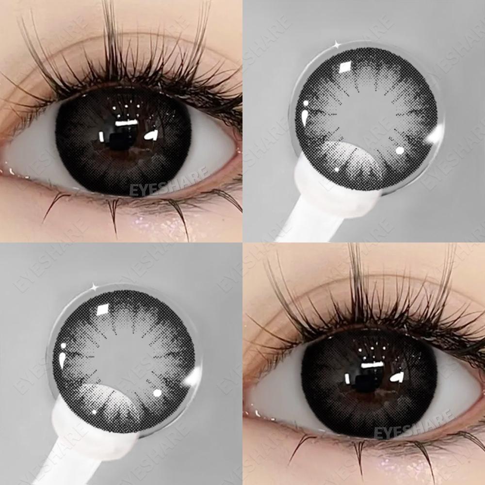 EYESHARE 1 Paar Kontaktlinsen Täglich Natürliche Augen 14,2 mm Normale Größe Braune Linsen Jährlich Beauty Make-up