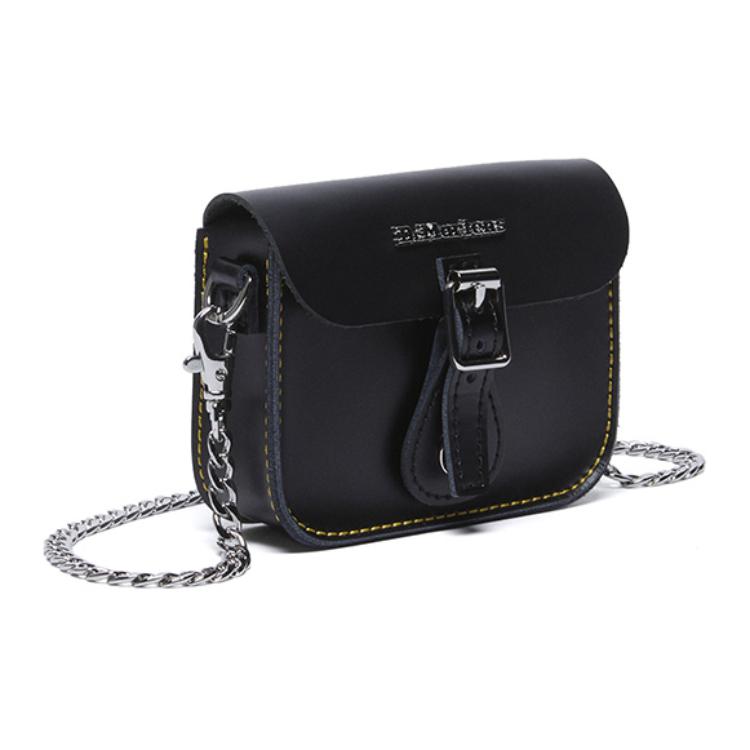 New Dr.Martens Cow Leather Shoulder Bag, Crossbody Bag Small Women's Black AD105001
