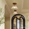 Moderne Luxus-Walnussleuchte für Balkon, Flur oder Foyer
