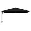 Garden Sun Umbrella Black 248.5 X 247.5 X 160 Cm