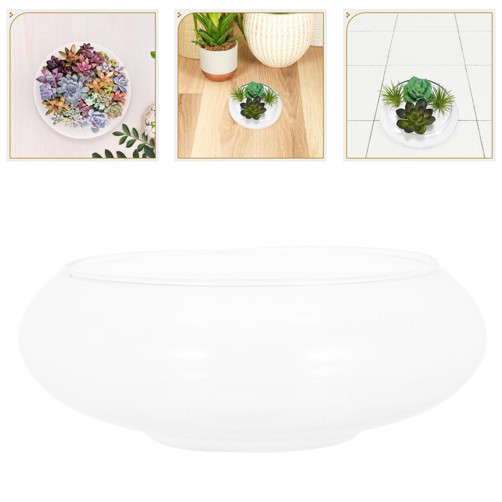 Przezroczysta szklana doniczka mała doniczka na sukulenty i kwiaty do dekoracji ogrodu na biurko pojemnik na rośliny hydroponiczne do użytku wewnątrz i na zewnątrz