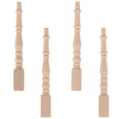 1:12 Dollhouse Miniature Wooden Chair Table Leg Diy Furniture Accessories Toys