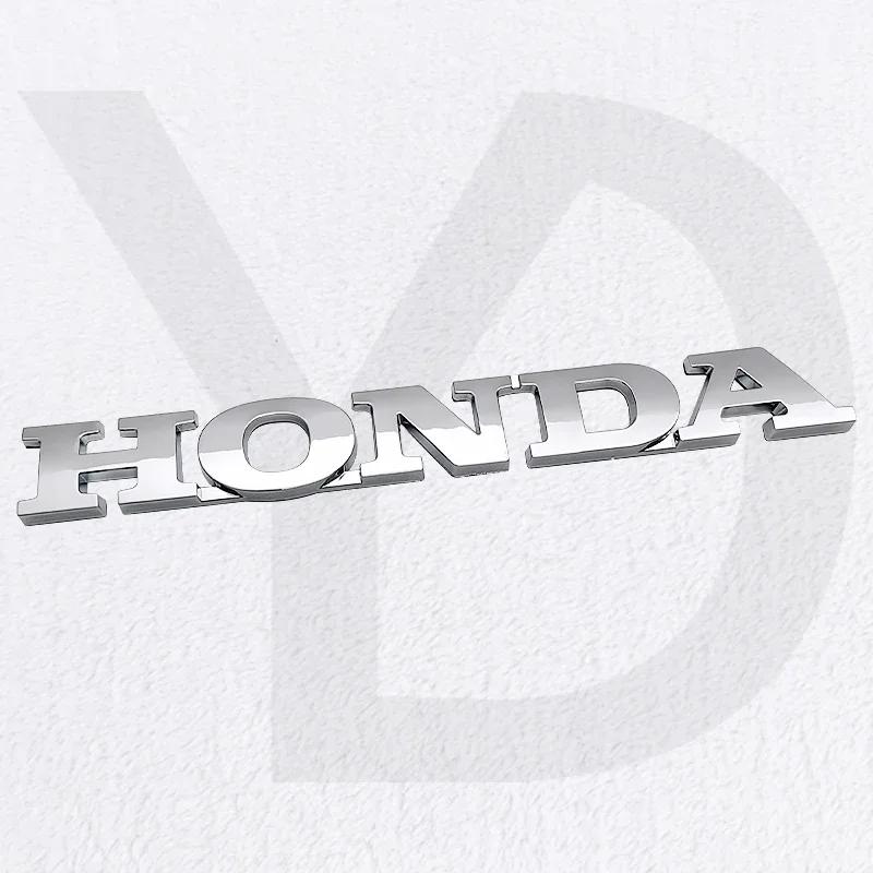 3D ABS Honda Logo Car Emblem Badge For Fit Civic Freed Fiber Accord CRV CR V Jazz Hybrid Odyssey Rear Trunk Sticker Accessories