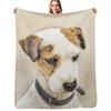 Koc Jack Russell Terrier Parson Ciepły Koc do Drzemki do Biura Kanapy Łóżka