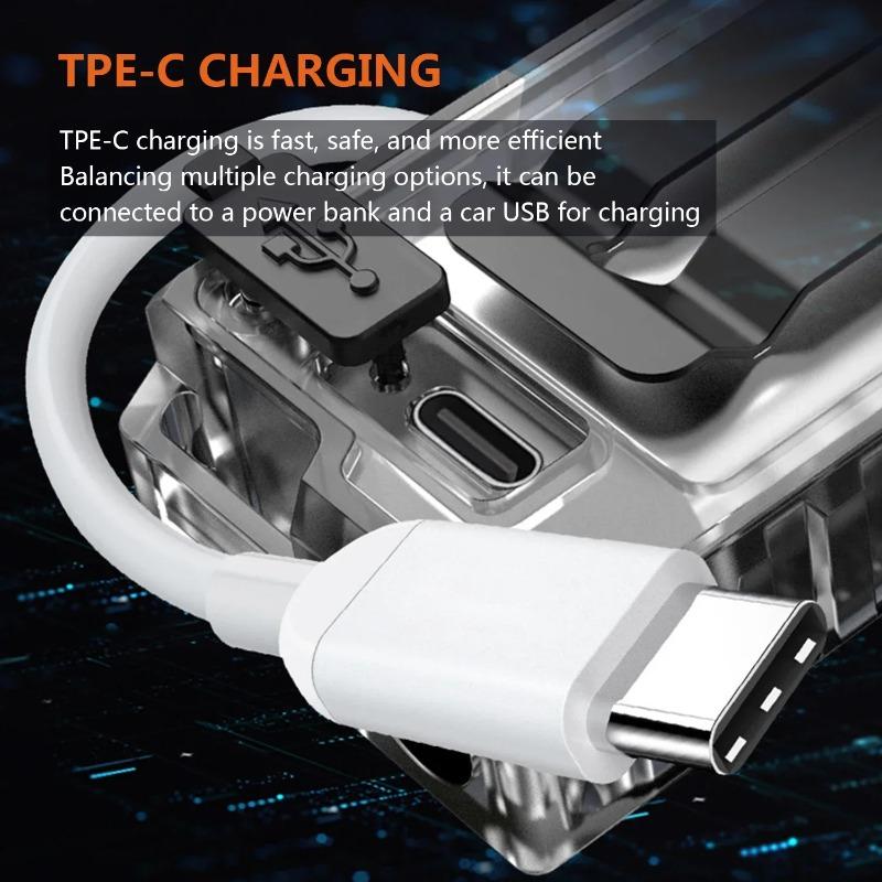 Multifunctional EDC Pocket LED Flashlight Rotating Cap Clip Torches Magnetic Mini Keychain LED Torch Light Rechargeable Lamp