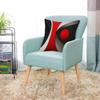 Modern Abstract Geometric Pillowcase, Red Black Circle Art Cushion Cover, Minimalist Home Decor, Living Room Sofa Throw Pillow