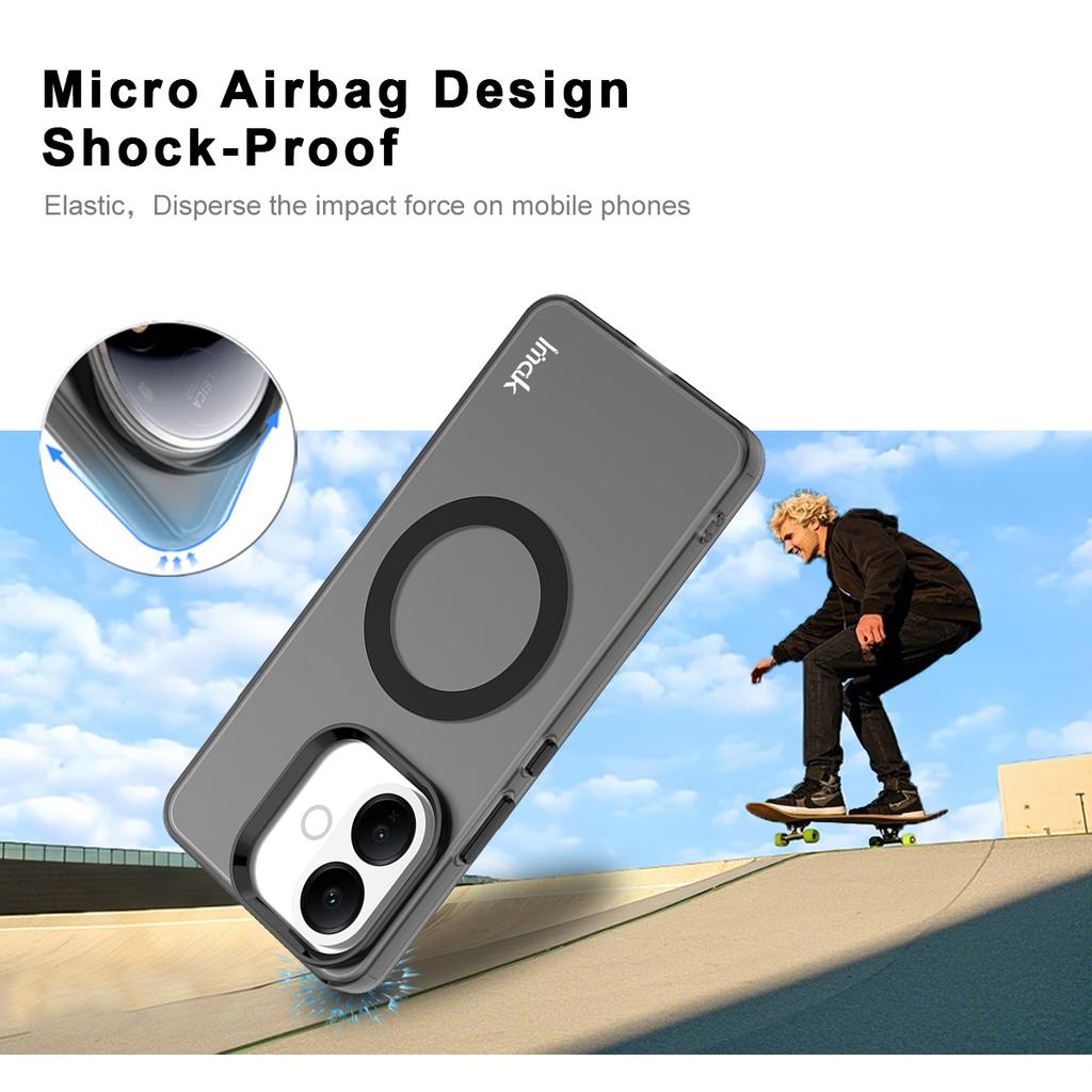 IMAK For Vivo V60 Lite 4G/V60 Lite 5G Magnetic Case PC + TPU Phone Back Cover