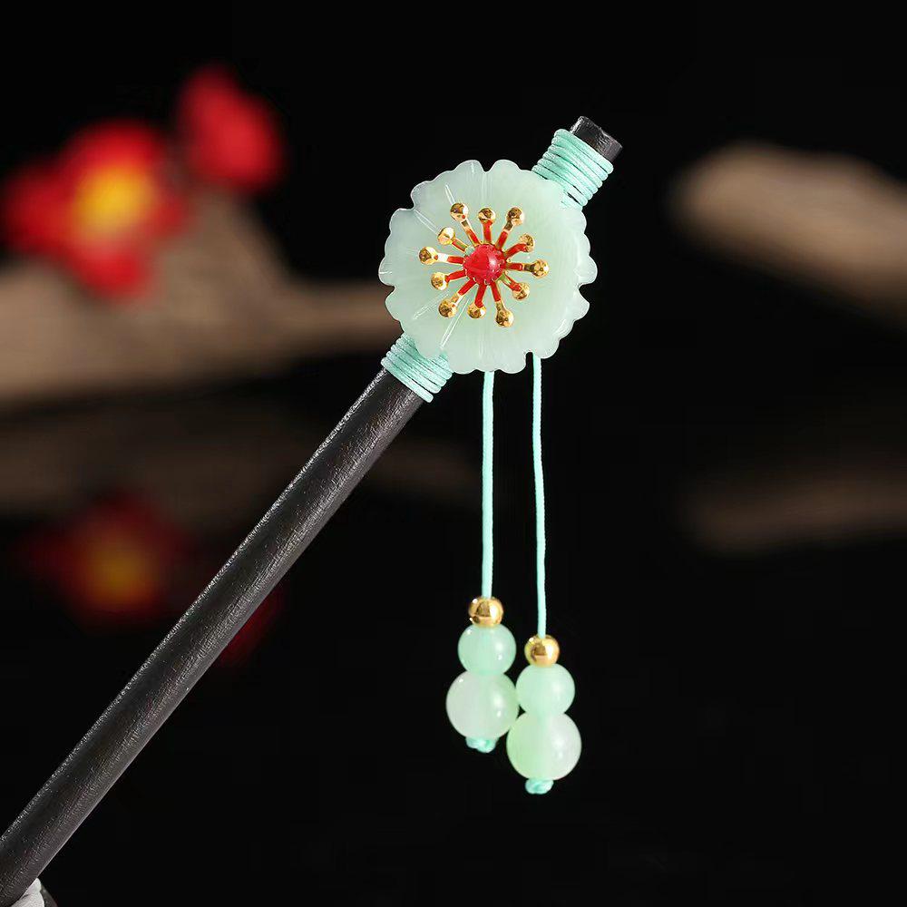 Women's 2026 Spring/Summer Chinese Tassel Alloy Hairpin - Qipao Hair Accessories