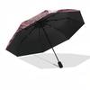 1pc Abstract Circular Pattern with Leopard Print and Mesh Overlay Umbrella with Plastic Handle,Suitable for All Seasons UmbrellaPT572