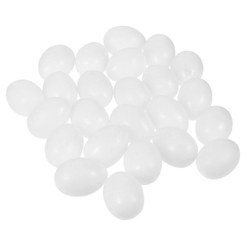 30Pcs Solid Plastic Pigeon Eggs Realistic Weight Safe Non Toxic for Egg Pigeon Breeding Aid Simulation Bird