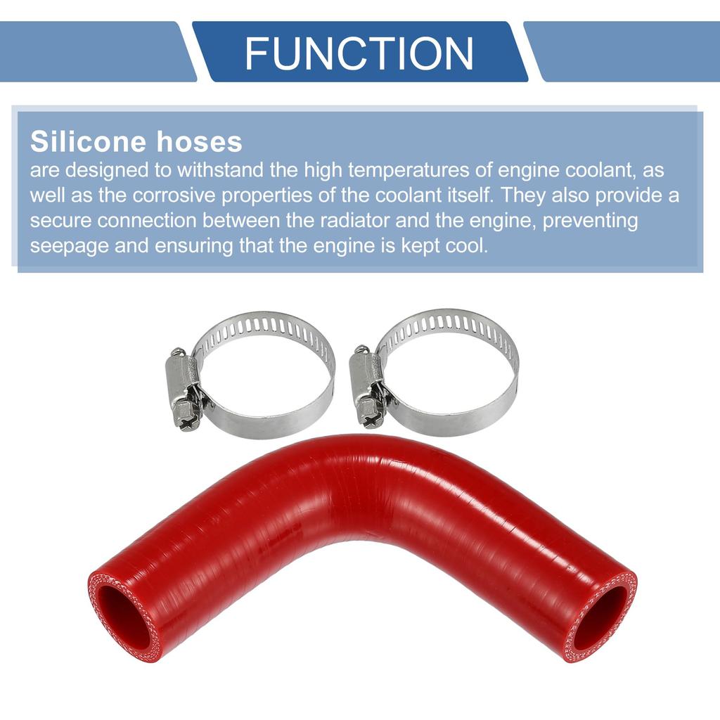 X AUTOHAUX 1 Set Inner Diameter 25mm Length 100mm 90