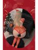 Sexy Christmas Princess Lingerie: Tempting Bodysuit with Fishnet Stockings