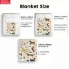 Cute Cartoon Dog Print Flannel Blanket, Soft Dachshund Dalmatian Throw Blanket, Cozy Gift for Dog Lovers, Kids Bedroom Decor