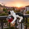 Appendi Vaso Statua Gatto Ubriaco, Ornamento Fioriera Fantasioso, Ornamento Animale Realistico Resina Statuetta Gattino Carino per Decorazione Bordo Miniatura