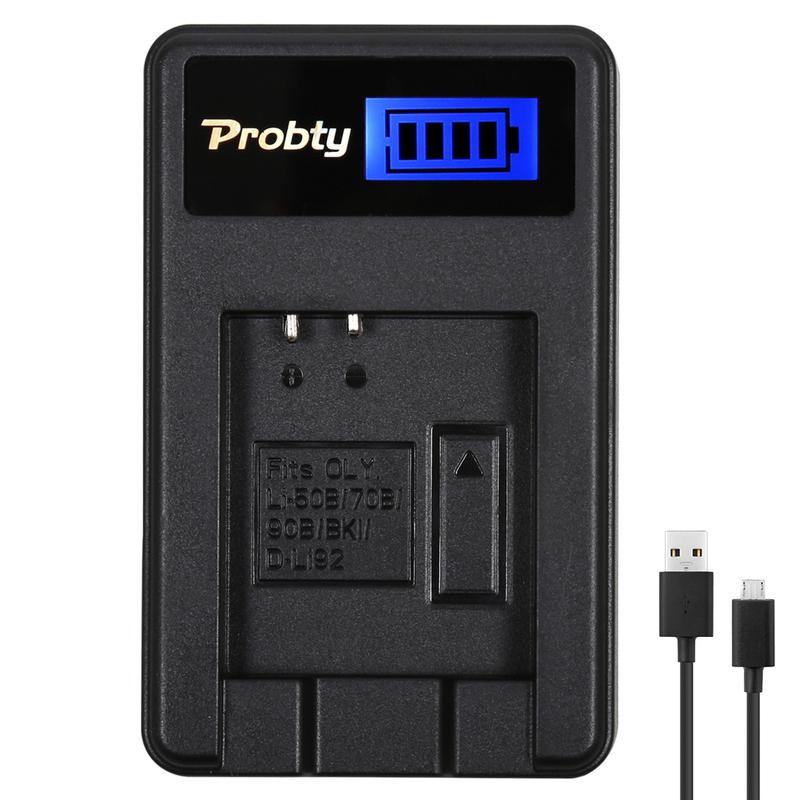 LCD Slim USB Charger for Olympus LI-50B Li 50B and SZ-10 SZ-12 SZ-15 SZ-16 HIS Sz-20 SZ-30MR SZ31MR iHS TG-610 TG-630 HIS TG-810