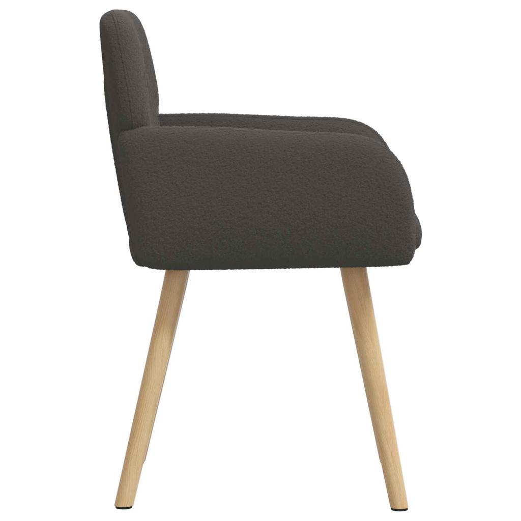 Dining Chairs 2 Pcs Boucle Dark Gray 59 X 57 X 85 Cm