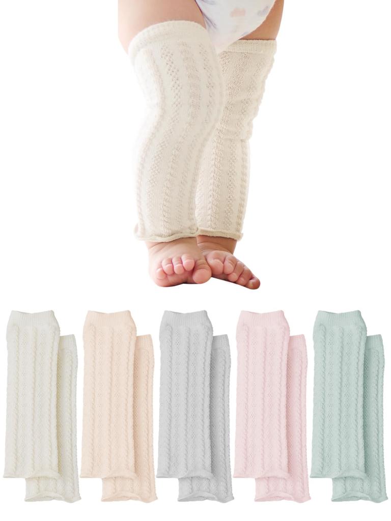 Maison Peony Baby Leg Float Newborn Made In Japan Baby Perfect As a Gift or Baby Shower Gift Warmers, 3-Pair Set, 100% Cotton, Pattern, (3-24 Months),