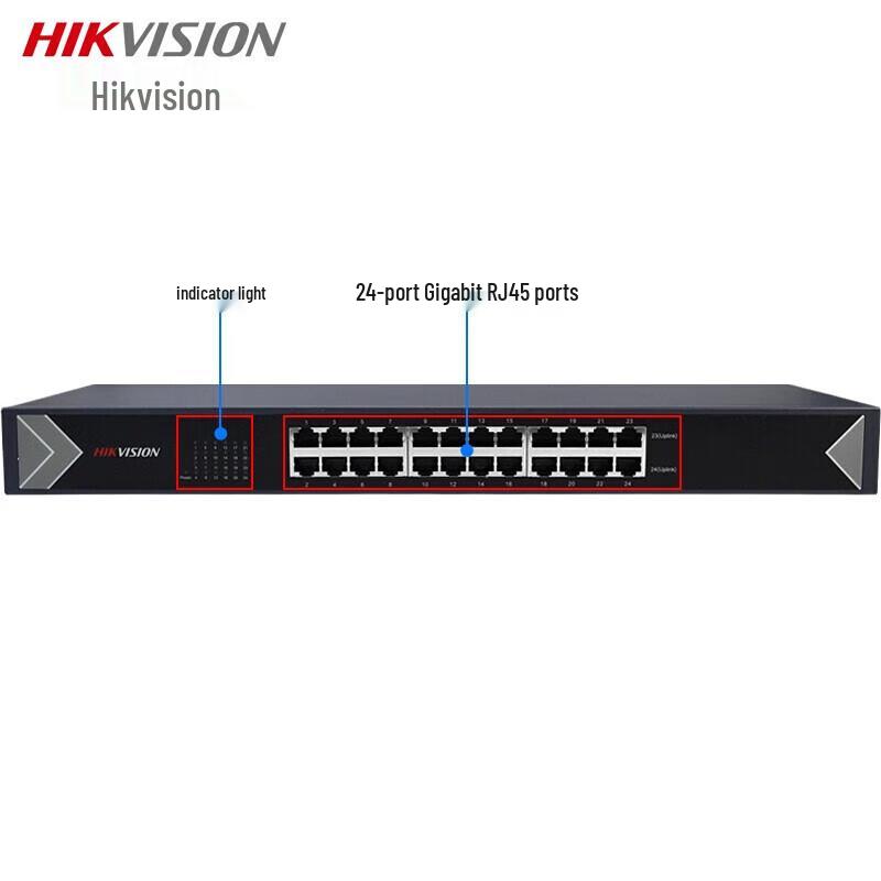 

Hikvision 24-Port Gigabit Non-POE Ethernet Switch