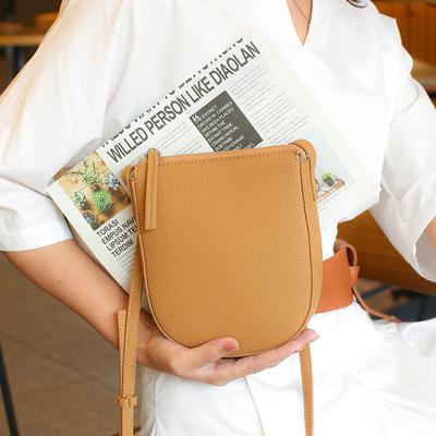 First Layer Cowhide Bag Crossbody Bag for Women New Mobile Phone Bag Niche Versatile Shell Bag Fashionable Shoulder Bag