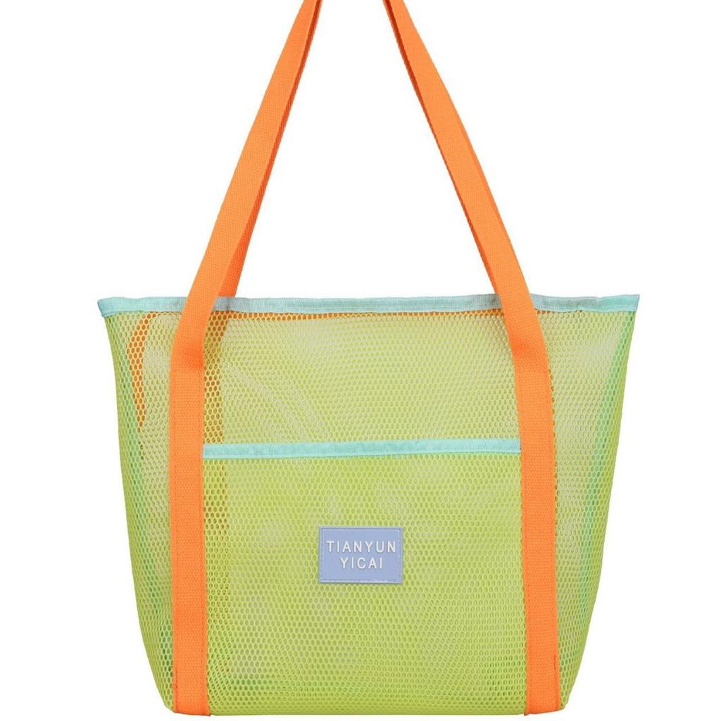 2025 neue koreanische Strandspiel Netz hohle Aufbewahrungstasche große Kapazität Schultertasche Outdoor tragbare Strandtasche
