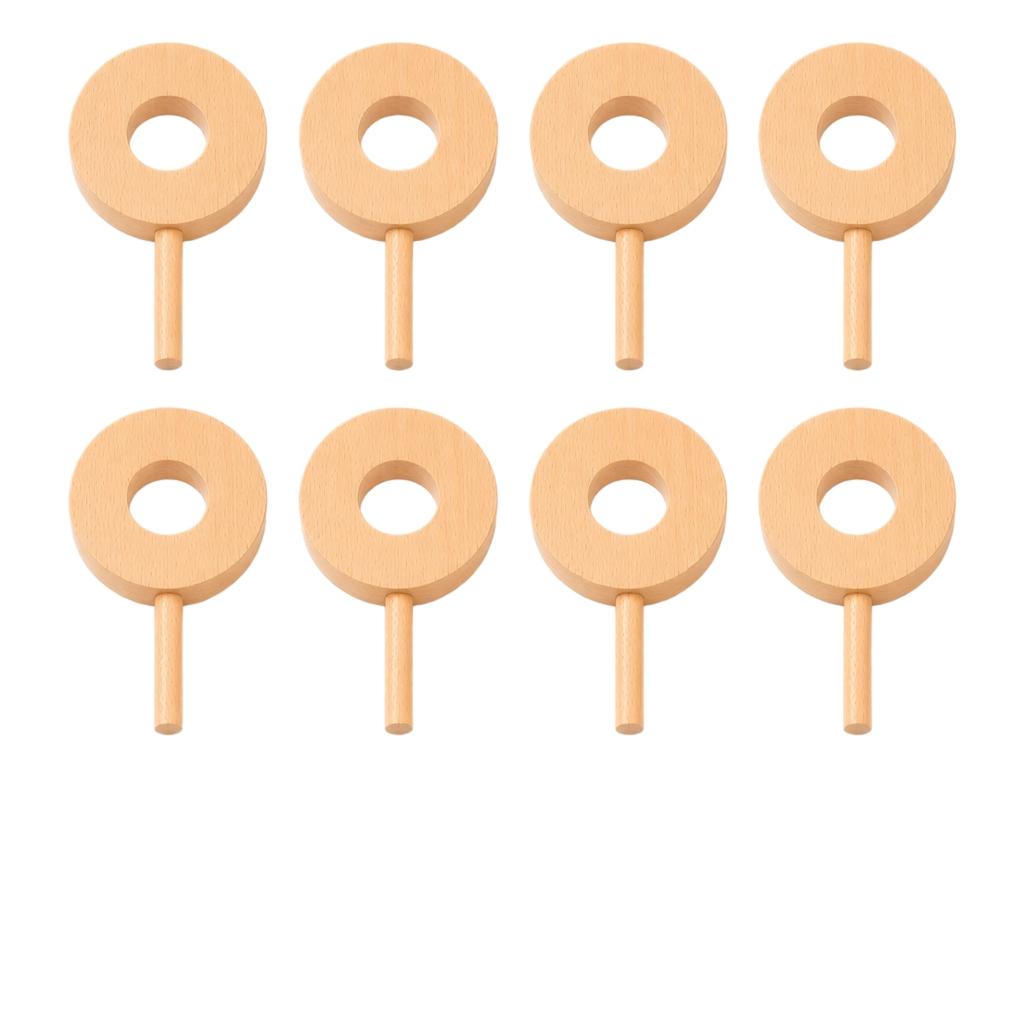 Wooden Popsicle Toy Set for Kids Pretend Play Ice Cream Accessories