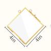 European Vintage Metal Glass Photo Frame: Antique Design for Pictures or Plant Specimens